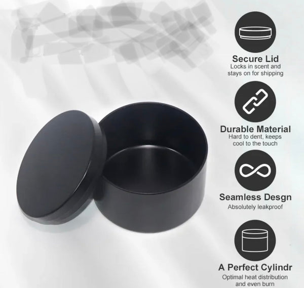 Black Tin Candle 250ml
