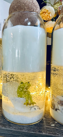 Frog & Porcupine Candle
