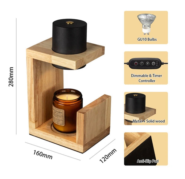 Candle Burner Oak Timber