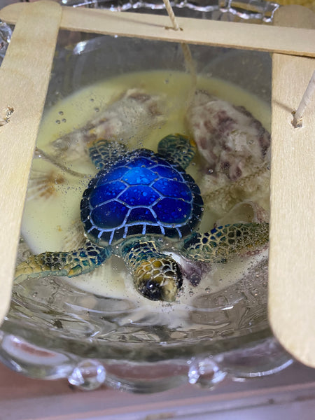 Blue Turtle or Frog Candle