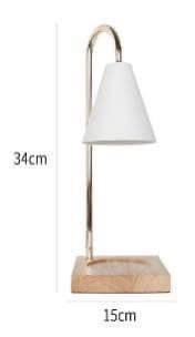 Candle Burner Modern Design White and gold
