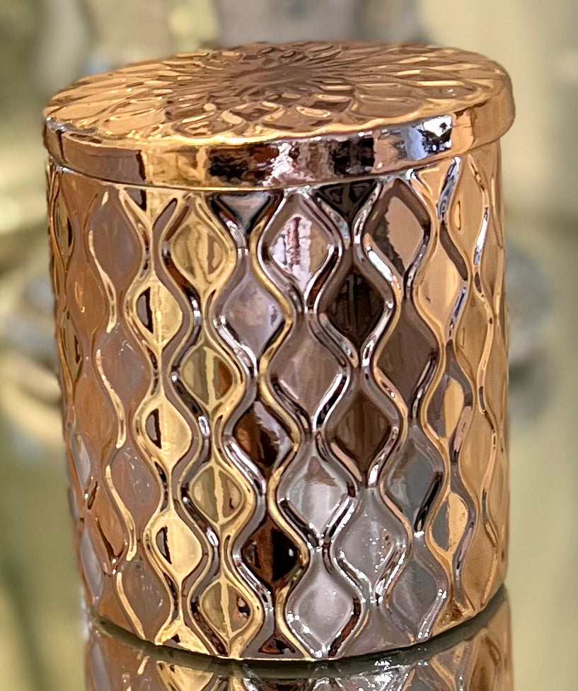 Lux gold embossed vessel