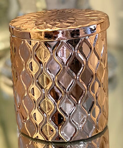 Lux gold embossed vessel