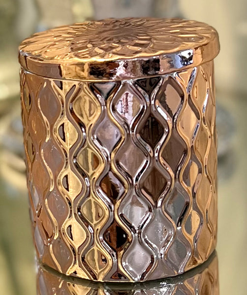 Lux gold embossed vessel