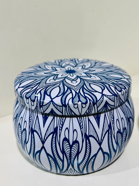 Blue & White Hampton tins (Box Set of 4)