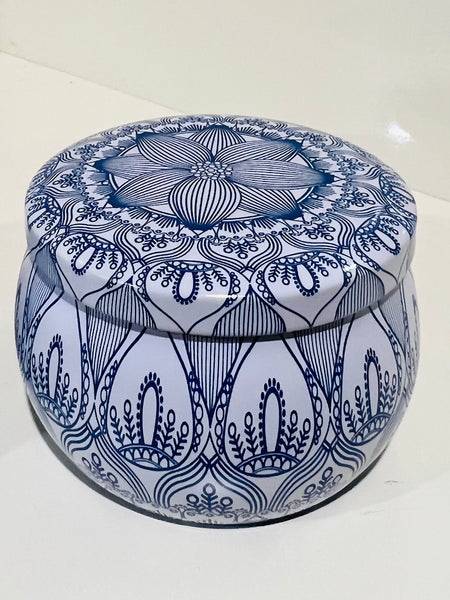 Blue & White Hampton tins (Box Set of 4)