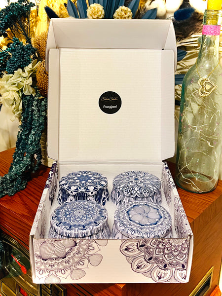Blue & White Hampton tins (Box Set of 4)